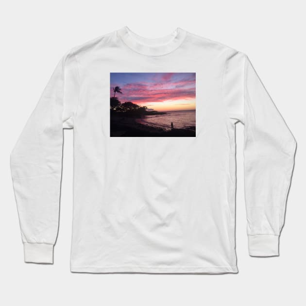 Kona sun set Long Sleeve T-Shirt by Kbpaintingprints